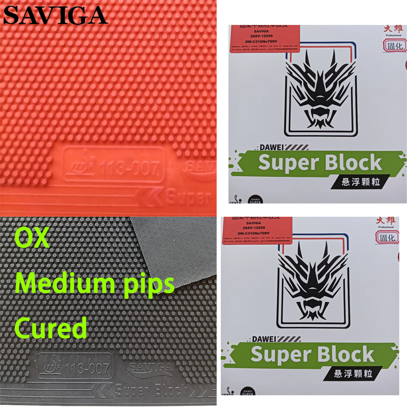 Table Tennis Rubber Anti Spin - SAVIGA OX مطاط تنس الطاولة ذو