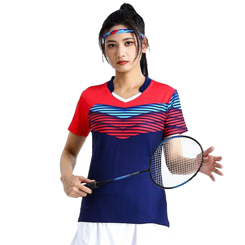Table Tennis Volleyball - قمصان كرة الريشة النسائية المرقعة جولف